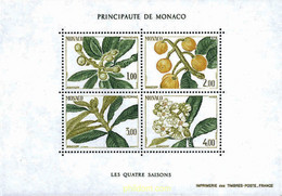 96957 MNH MONACO 1985 LAS CUATRO ESTACIONES DEL NISPERO - Otros & Sin Clasificación