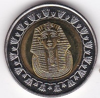 Egypte, 1 Pound AH 1429 – 2008, Masque Funéraire De Toutankhamon, Bimétallique, KM# 940a , Neuve UNC - Aegypten