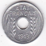 Indochine Etat Français . 1 Cent 1943 Hanoi. En Aluminium. - Frans-Indochina