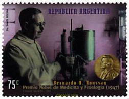 34324 MNH ARGENTINA 1998 HOMENAJE AL PREMIO NOBEL DE MEDICINA BERNARDO A. HOUSSAY - Oblitérés