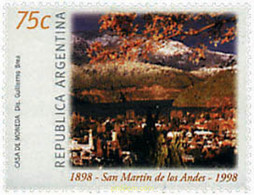 35748 MNH ARGENTINA 1998 CENTENARIO DE SAN MARTIN DE LOS ANDES - Usados