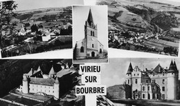 Souvenir De VIRIEU-sur-BOURBRE (Isère) - Vues Multiples - Eglise, Château - Virieu