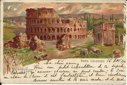 ROMA , COLOSSEO , Illustration: R.Carloforti , 1901 , Carte Précurseur , µ - Kolosseum