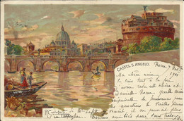 CASTEL S. ANGELO ( Roma ) , Illustration: R.Carloforti , 1901 , Carte Précurseur , µ - Other Monuments & Buildings