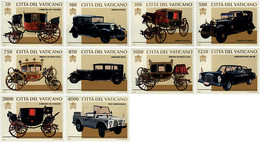 30708 MNH VATICANO 1997 CARROZAS Y AUTOMOVILES PAPALES - Oblitérés