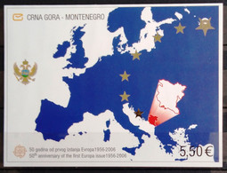 EUROPA 2006 - MONTENEGRO          Les 50 Ans Du 1° Timbre EUROPA             B.F 3              NEUF** - 2006