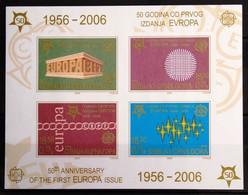 EUROPA 2006 - SERBIE Et  MONTENEGRO          Les 50 Ans Du 1° Timbre EUROPA           B.F 60  N.D            NEUF** - 2006