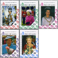 53972 MNH MAN 1992 40 ANIVERSARIO DE LA ASCENSION AL TRONO DE LA REINA ISABEL II - Horlogerie