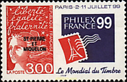 79676 MNH SAN PEDRO Y MIQUELON 1998 PHILEXFRANCE 99. EXPOSICION FILATELICA MUNDIAL EN PARIS - Oblitérés