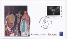 FRANCE - Enveloppe Obl Temp. 150eme Anniversaire Des Apparitions - Lourdes - 13 Sept 2008 - Lettres & Documents