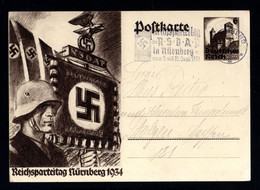 15993-GERMAN EMPIRE-Third Reich.MILITARY NAZI PROPAGANDA POSTCARD Nurnberg.1934.WWII.DEUTSCHES REICH.carte Postale NSDAP - 1939-45