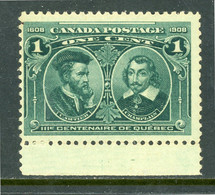 Canada 1908 MNH Cartier And Champlain - Ungebraucht