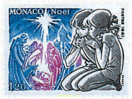 32451 MNH MONACO 1981 NAVIDAD - Autres & Non Classés