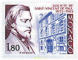 32455 MNH MONACO 1983 150 ANIVERSARIO DE LA SOCIEDAD DE SAN VICENTE DE PAUL - Altri & Non Classificati