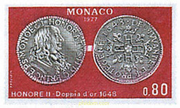 32672 MNH MONACO 1977 NUMISMATICA - Sonstige & Ohne Zuordnung