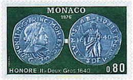 32667 MNH MONACO 1976 NUMISMATICA - Autres & Non Classés