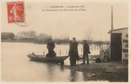 CPA-92-NANTERRE-Inondations 1910-Au Transbordeur Des Papèteries De La Seine - Nanterre