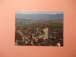 Flugaufnahme Oerlikon Mit Hotel International / Blick Auf Zürich  ,See Und Alpen (6918) - Oerlikon