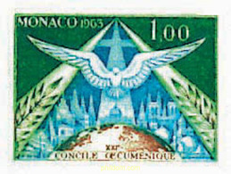 35467 MNH MONACO 1963 21 CONCILIO ECUMENICO VATICANO - Altri & Non Classificati