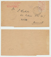 Romania 1944 August 31 Jassy Refugees Cercul Iesenilor Emergency Private Stamp Used On Mail In Bucharest - Lettres 2ème Guerre Mondiale