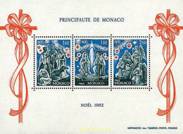 34798 MNH MONACO 1982 NAVIDAD - Autres & Non Classés