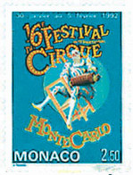 79060 MNH MONACO 1992 16 FESTIVAL INTERNACIONAL DEL CIRCO DE MONTECARLO - Autres & Non Classés