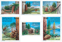 78888 MNH MONACO 1991 CONIFERAS DEL PARQUE DE MERCANTOUR - Otros & Sin Clasificación