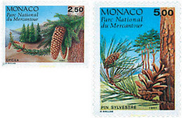 660757 MNH MONACO 1991 CONIFERAS DEL PARQUE DE MERCANTOUR - Sonstige & Ohne Zuordnung