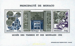 32490 MNH MONACO 1996 MUSEO DE LOS SELLOS Y DE LAS MONEDAS - Autres & Non Classés