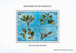 97041 MNH MONACO 1995 LAS CUATRO ESTACIONES DEL AZUFAIFO - Otros & Sin Clasificación