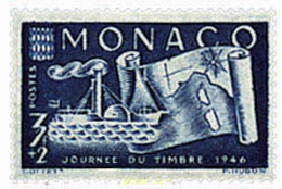 32407 MNH MONACO 1946 DIA DEL SELLO - Andere & Zonder Classificatie