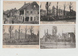 Pervyse ( Diksmuide ) : Ruines 1914-18  --- 4 Cp - Diksmuide