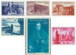 77497 MNH MONACO 1947 EXPOSICION DEL CENTENARIO DEL SELLO AMERICANO EN NUEVA YORK - Andere & Zonder Classificatie