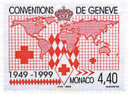 46421 MNH MONACO 1999 50 ANIVERSARIO DE LA CONVENCION DE GINEBRA - Otros & Sin Clasificación