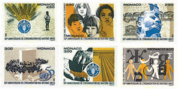 642187 MNH MONACO 1995 50 ANIVERSARIO DE LA ONU, DE LA FAO Y DE LA UNESCO - Altri & Non Classificati