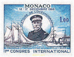 32426 MNH MONACO 1966 1 CONGRESO INTERNACIONAL DE HISTORIA DE LA OCEANOGRAFIA - Sonstige & Ohne Zuordnung