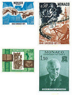 32555 MNH MONACO 1971 25 ANIVERSARIO DE LA UNESCO - Altri & Non Classificati