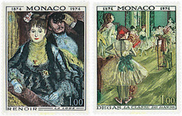 344624 MNH MONACO 1974 CENTENARIO DE LA FUNDACION DEL GRUPO DE LOS IMPRESIONISTAS - Andere & Zonder Classificatie