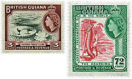 213511 HINGED GUYANA 1954 MOTIVOS VARIOS - Guyana (1966-...)