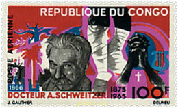 193994 MNH CONGO 1966 HOMENAJE AL DR. A. SCHWEITZER - Albert Schweitzer