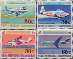 584707 MNH NUEVAS HEBRIDAS 1972 AVIACION - Colecciones & Series