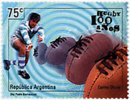 57024 MNH ARGENTINA 1999 50 ANIVERSARIO DEL RUGBY - Usados