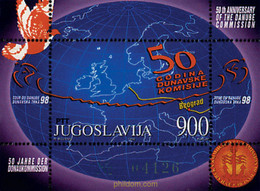 88787 MNH YUGOSLAVIA 1998 50 ANIVERSARIO DE LA COMISION DEL DANUBIO - Gebraucht