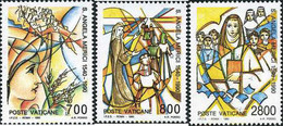 109109 MNH VATICANO 1990 450 ANIVERSARIO DE LA MUERTE DE SANTA ANGELA MERICI - Oblitérés