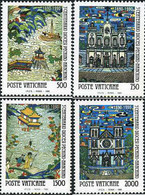 109104 MNH VATICANO 1990 300 ANIVERSARIO DE LA DIOCESIS DE PEKIN-NANKIN - Used Stamps