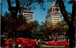 Alabama Mobile Bienville Square With Waterman Building And Merchants National Bank Building In Background - Mobile