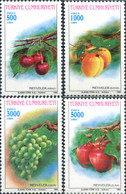 37129 MNH TURQUIA 1992 FRUTOS - Lots & Serien