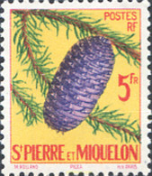 154183 MNH SAN PEDRO Y MIQUELON 1958 PIÑA - Gebruikt