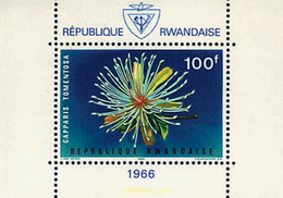 338333 HINGED RUANDA 1966 FLORES AFRICANAS - 1962-1969