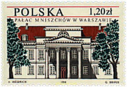 66189 MNH POLONIA 1998 PALACIO MNISZECH EN VARSOVIA. EMBAJADA DE BELGICA - Non Classés